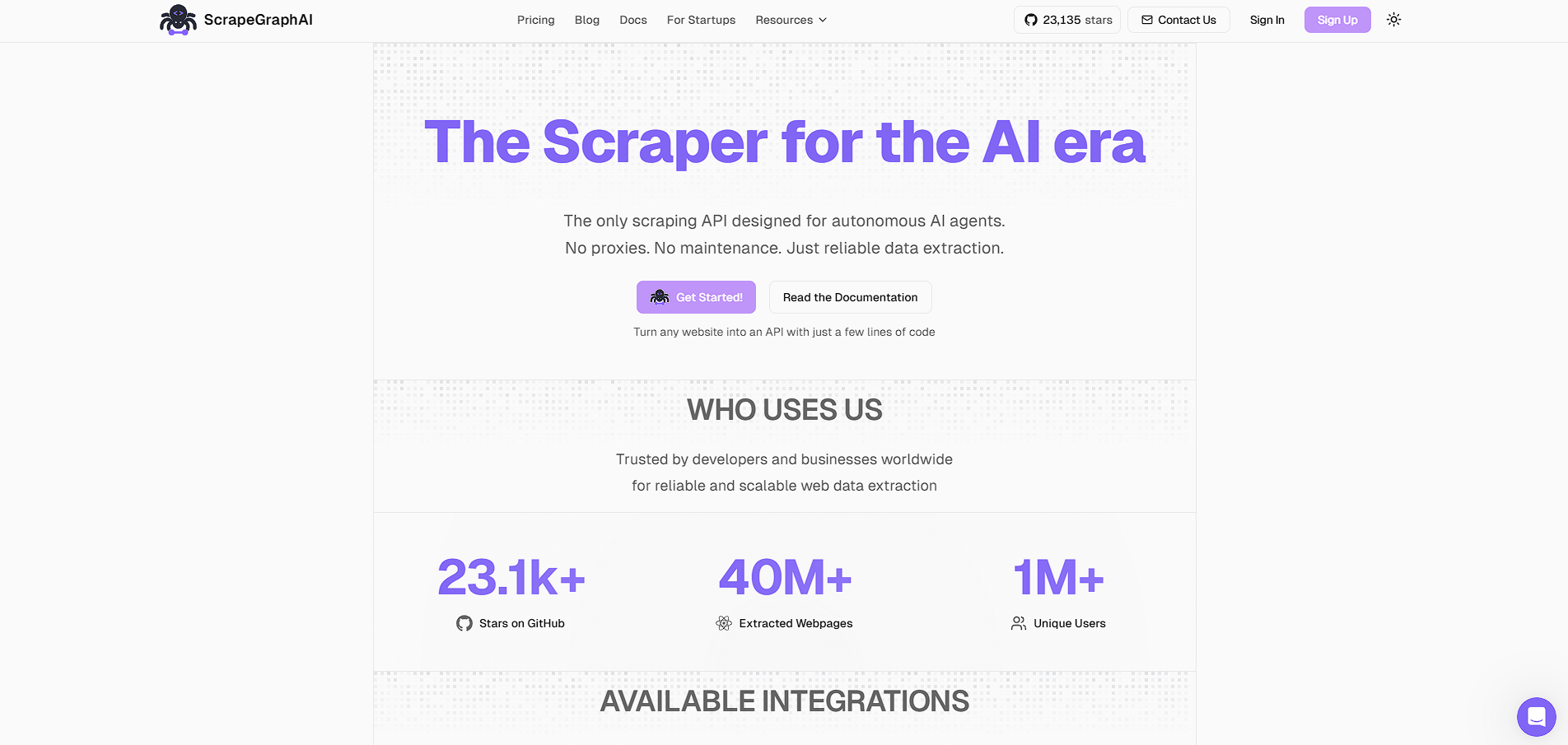 ScrapeGraph AI screenshot 1